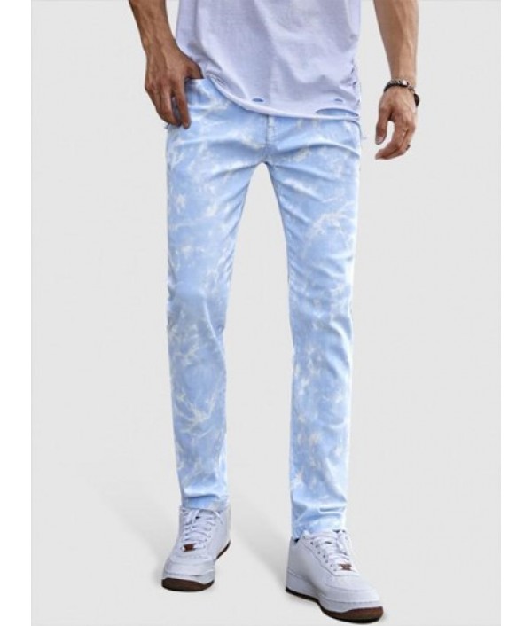 Cloud Wash Casual Jeans