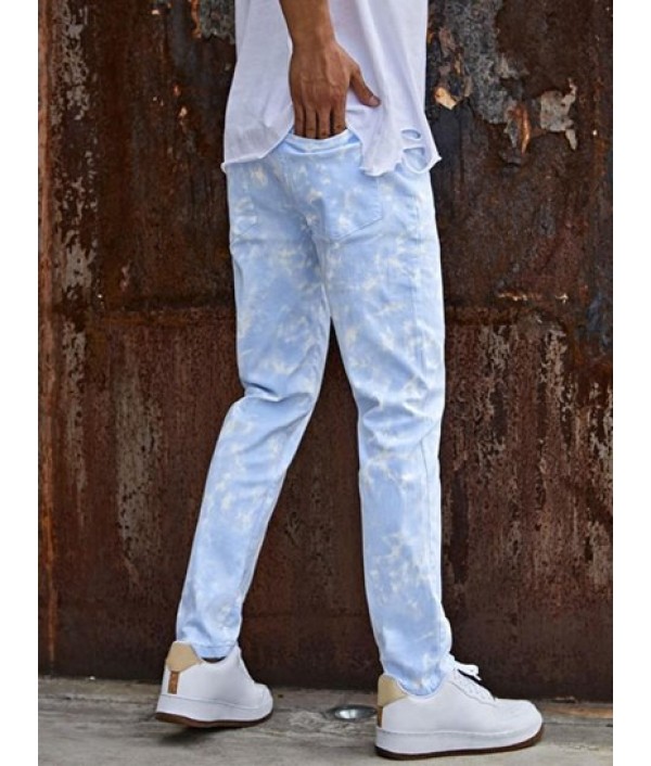 Cloud Wash Casual Jeans