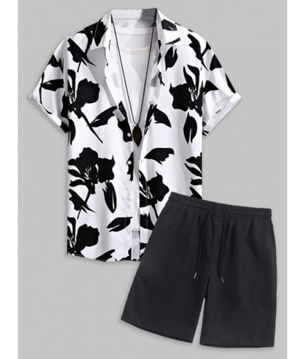 Men's Summer Beach Monochrome ...