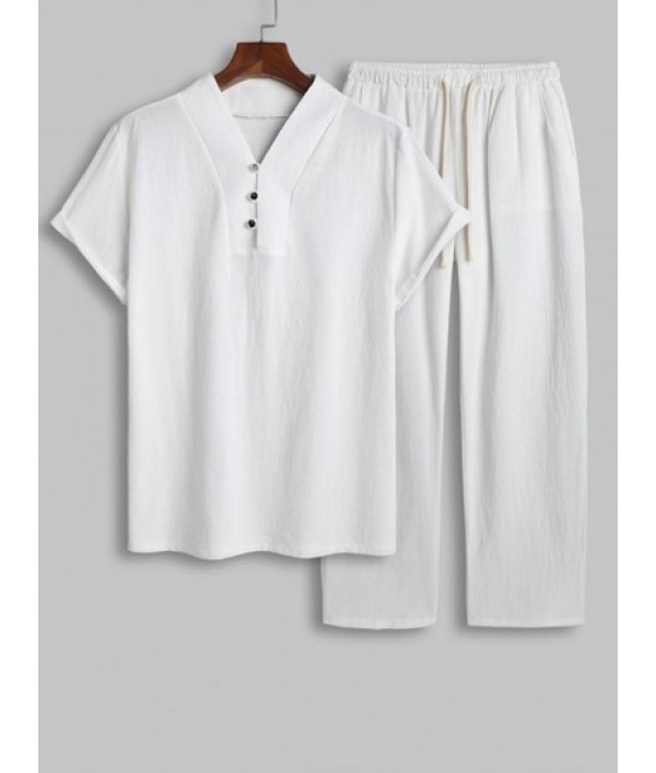 Men's Matching Two Piece Casual Lounge T...