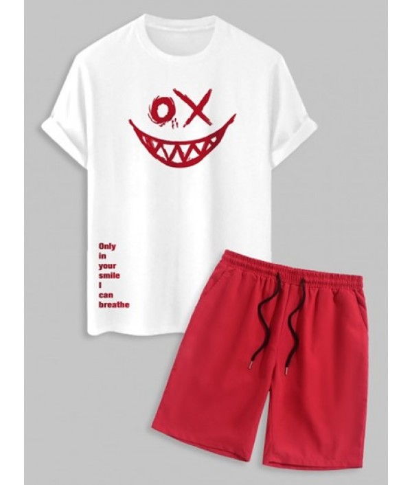 Men's Casual Streetwear Letter Slogan Sm...