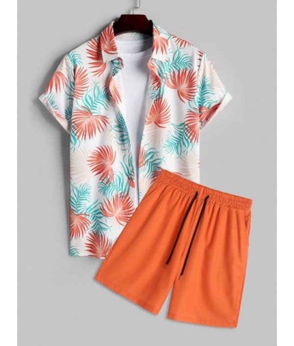 Tropical Leaves Pattern Short ...