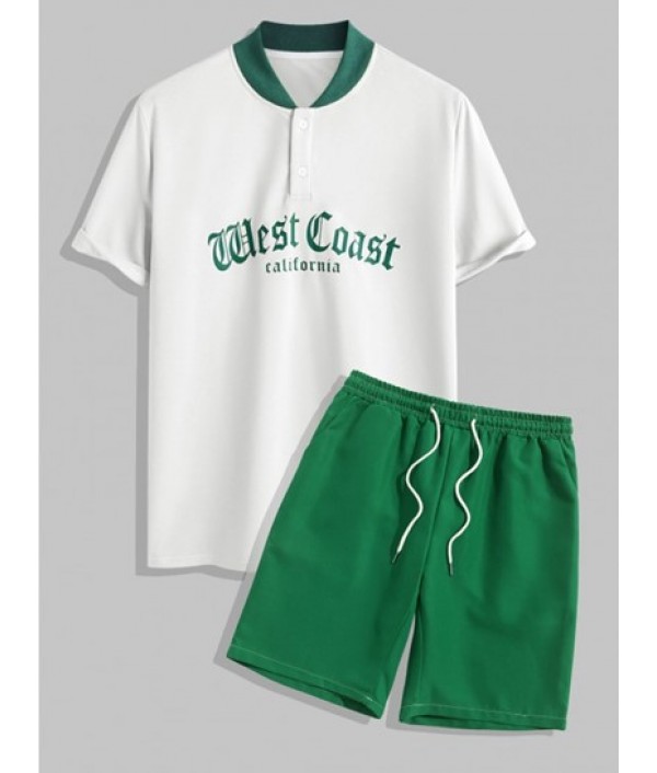 Men's West Coast California Letter Print...