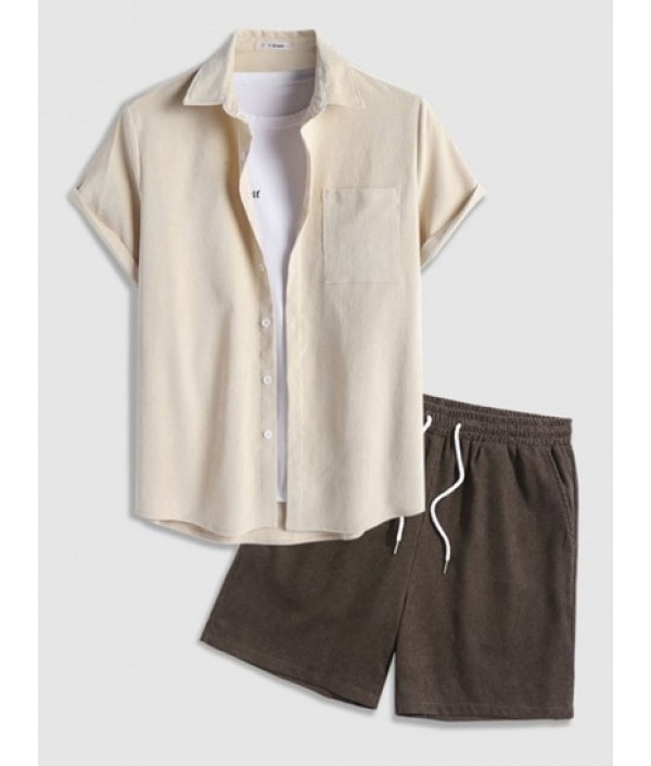 Front Pocket Design Solid Colo...