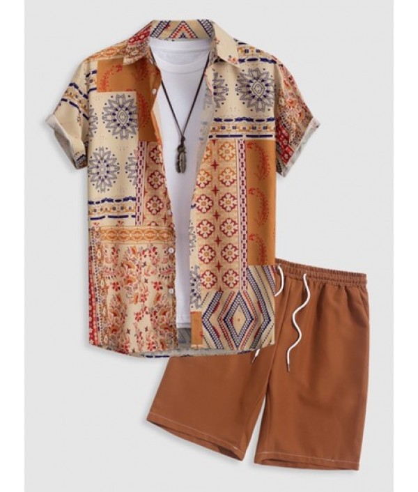 Retro Floral Print Patternbloc...