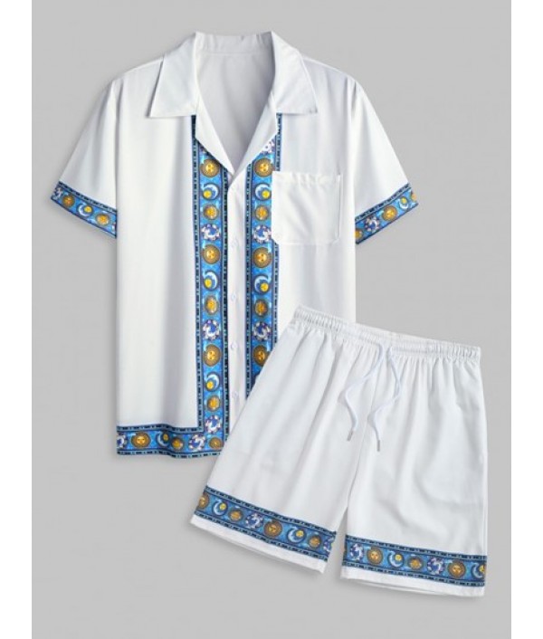 Men's Sun And Moon Galaxy Prin...