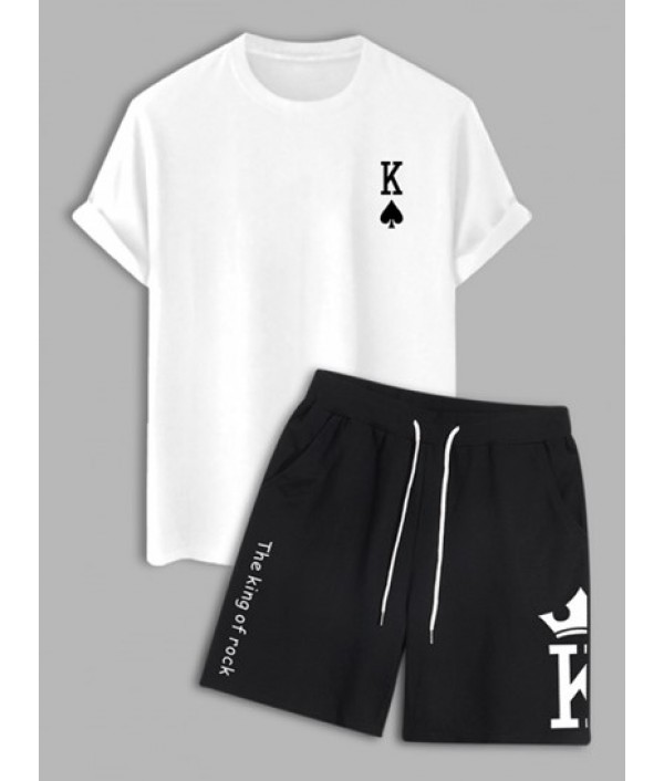 Men's Casual King Of Spades Pl...