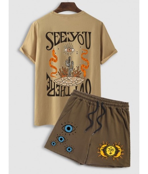 Men's Letter Cactus Graphic Pa...