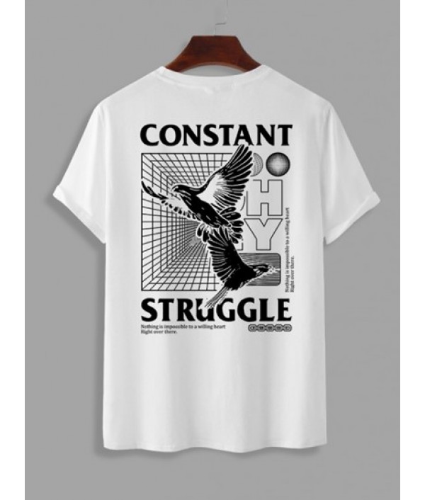 Men's Daily Casual Short Sleeve Eagle Letter Graphic Round Neck T Shirt And Flap Pocket Drawstring Elastic Waist Streetwear Casual Techwear Jogger Cargo Pants Set Men's Daily Casual Short Sleeve Eagle Letter Graphic Round Neck T Shirt And Flap Pocket Drawstring Elastic Waist Streetwear Casual Techwear Jogger Cargo Pants Set