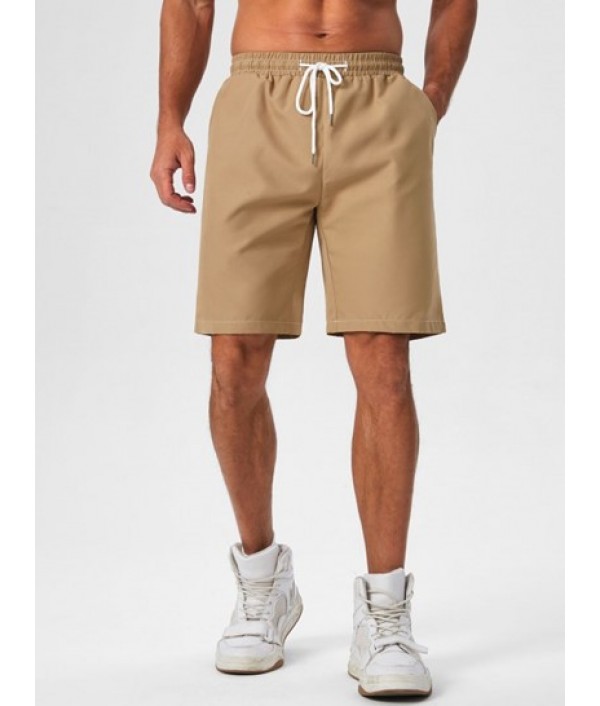 Men's Bear Print Short Sleeve T Shirt And Basic Casual Shorts Set Men's Bear Print Short Sleeve T Shirt And Basic Casual Shorts Set