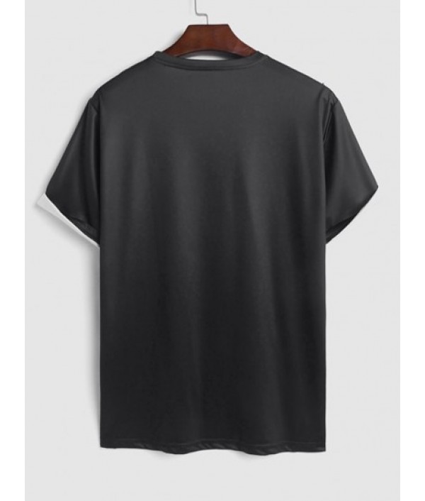 Men's Casual Two Piece Set LOS ANGELES Letter Cartoon Bear Graphic Pattern Short Sleeves Round Neck T-shirt With Solid Color Basic Shorts Set Men's Casual Two Piece Set LOS ANGELES Letter Cartoon Bear Graphic Pattern Short Sleeves Round Neck T-shirt With Solid Color Basic Shorts Set