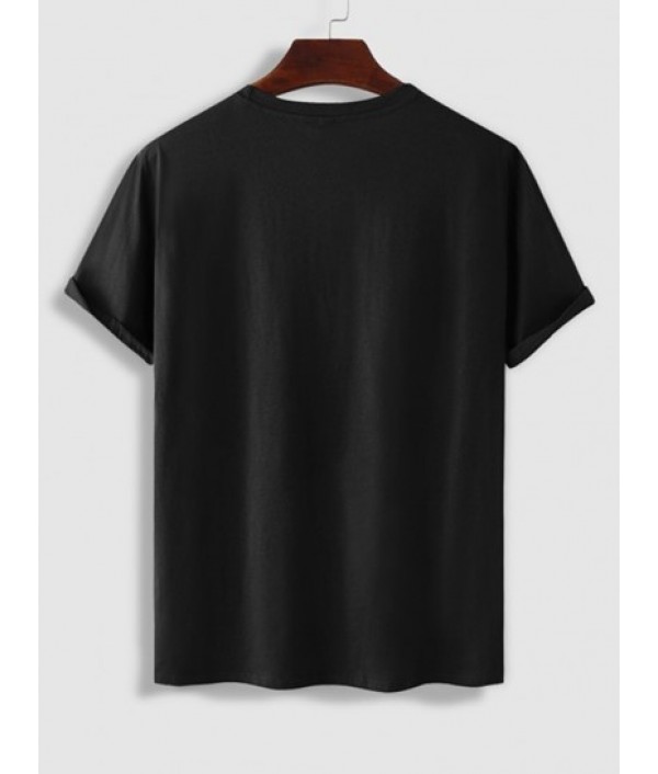 Men's Athleisure Outfits Casual Smile Face Grimace Graphic Printed Short Sleeves T-shirt And Basic Shorts Set