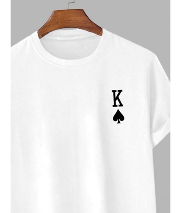 2PCS Funny Poker Short Sleeves T Shirt