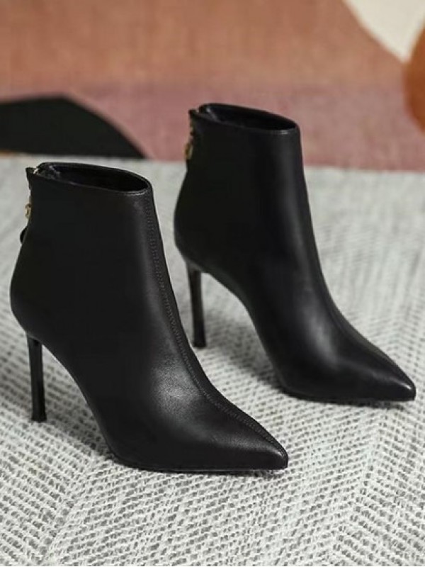 Stiletto Heel Pointed Toe Ankle Boots