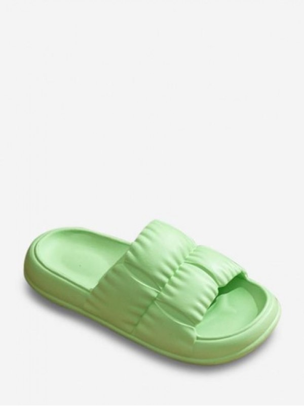 Cute Solid Color Anti-slip Bathing Slippers