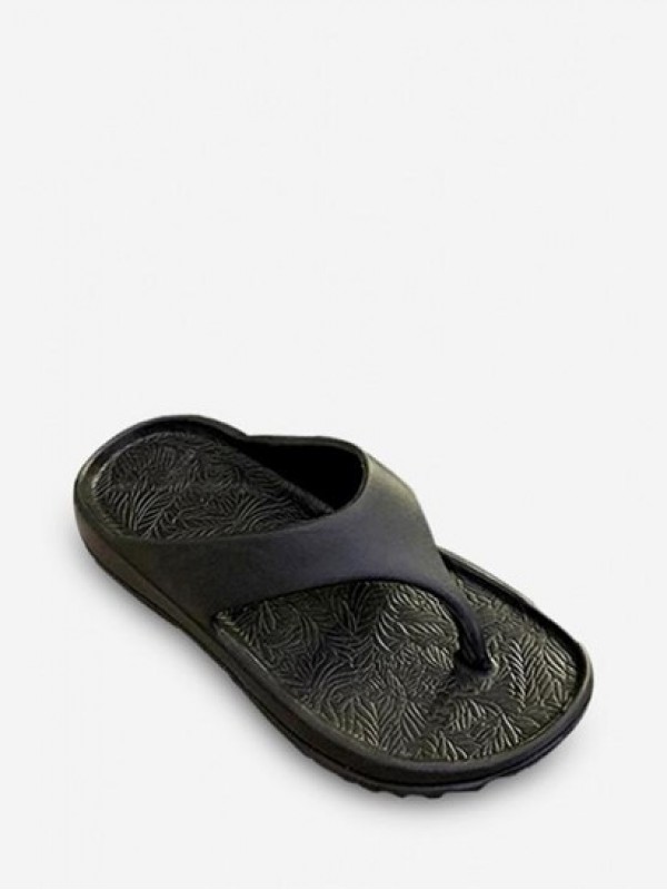 Thick Platform Solid Color Beach Flip Flops