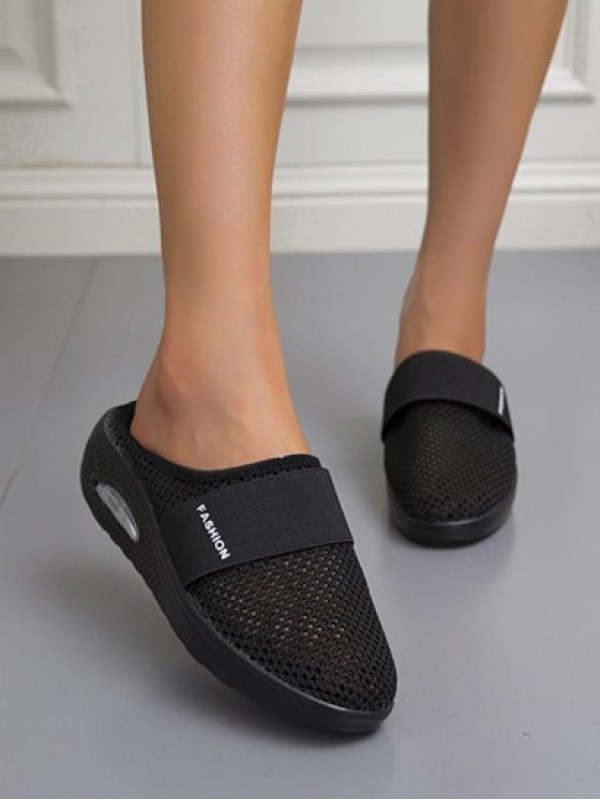 Mesh Breathable Closed Toe Air Cushion Slippers