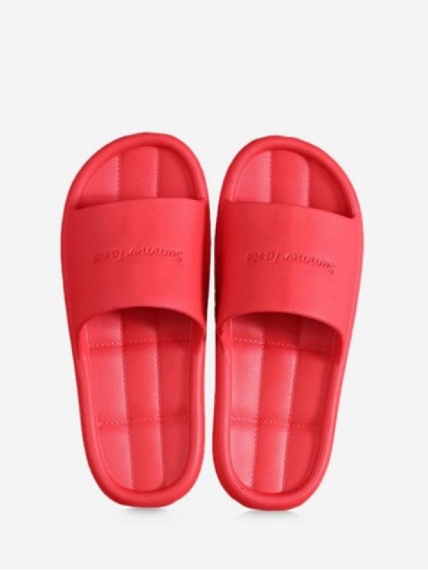 Letter Pattern Non-slip Soft Bathroom Slippers