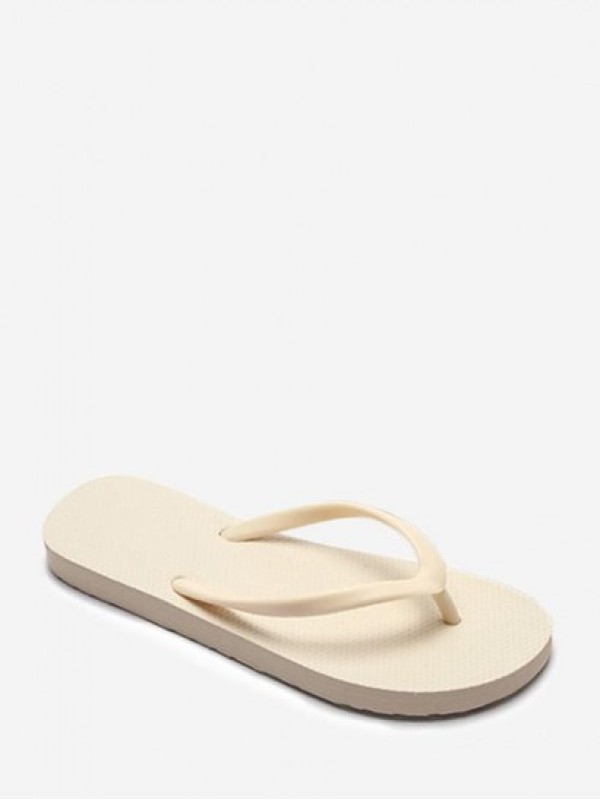 Solid Color Simple Style Beach Flip Flops