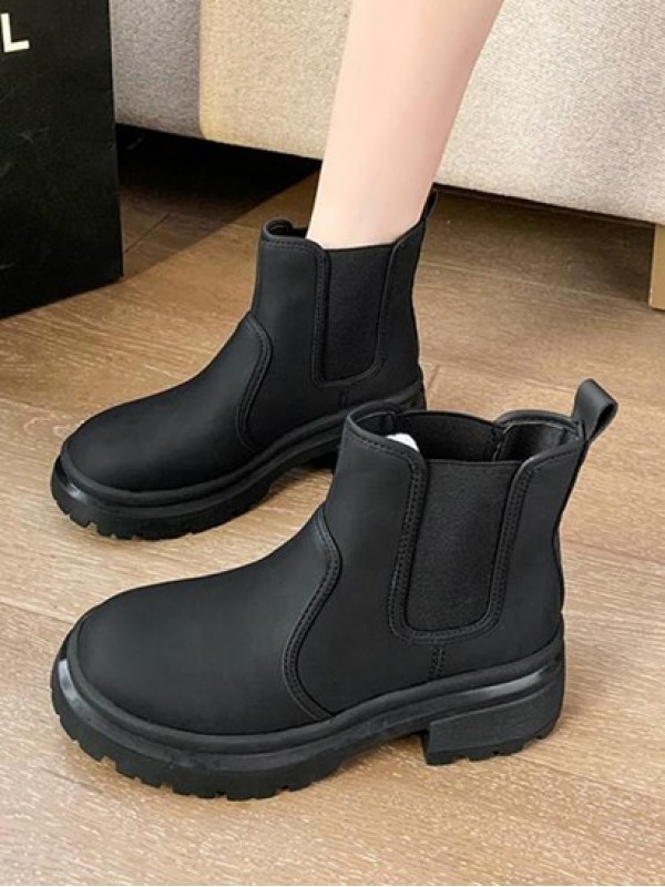 Slip On Chunky Boots