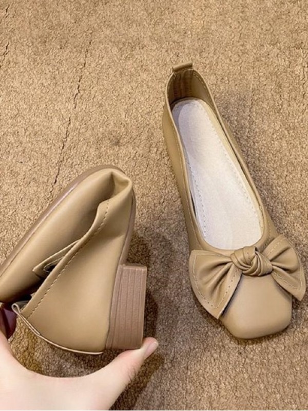 Bowknot Decor Ballet Flats