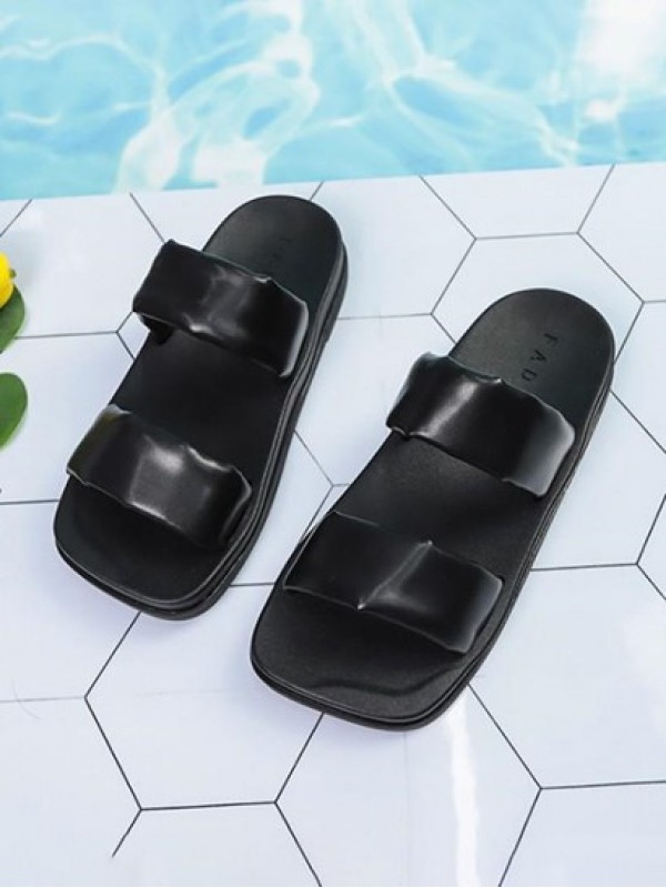 Thick Bottom Wide Strip Non-slip Sandals