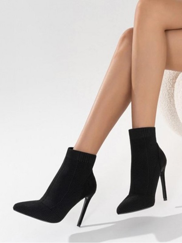 Stiletto Heel Pointed Tow Ankle Boots