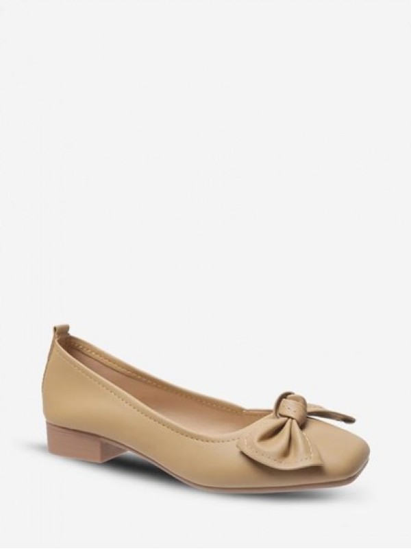 Bowknot Decor Ballet Flats