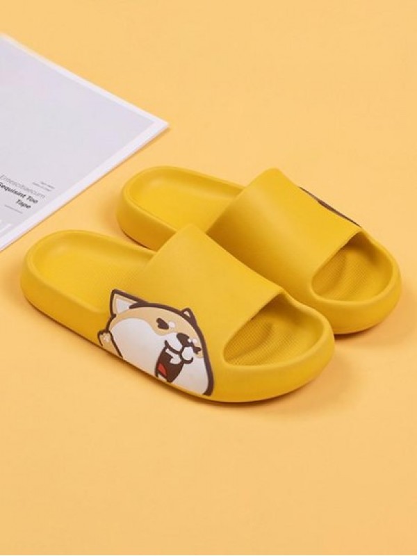 Cartoon Dog Pattern House Indoor Slippers