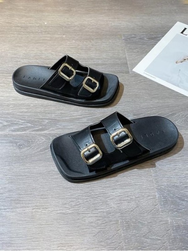 Roman Style Double Buckle Sandals