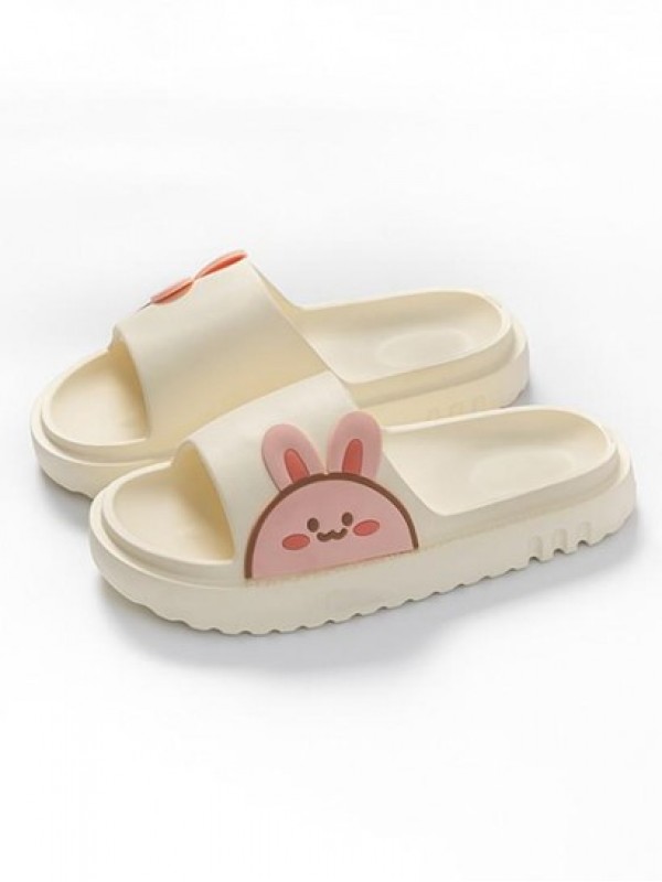 Rabbit Pattern Anti-skidding Indoor Bathroom Slippers