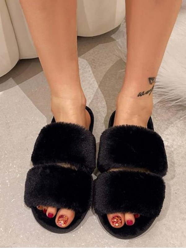 Minimalist Fuzzy Slippers