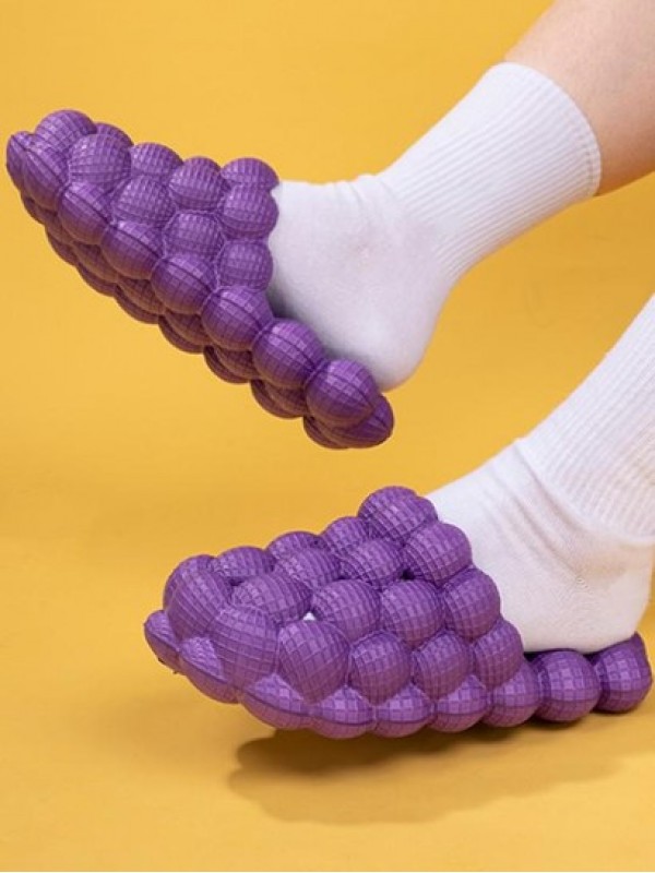 Solid Color Indoor Massage Slippers