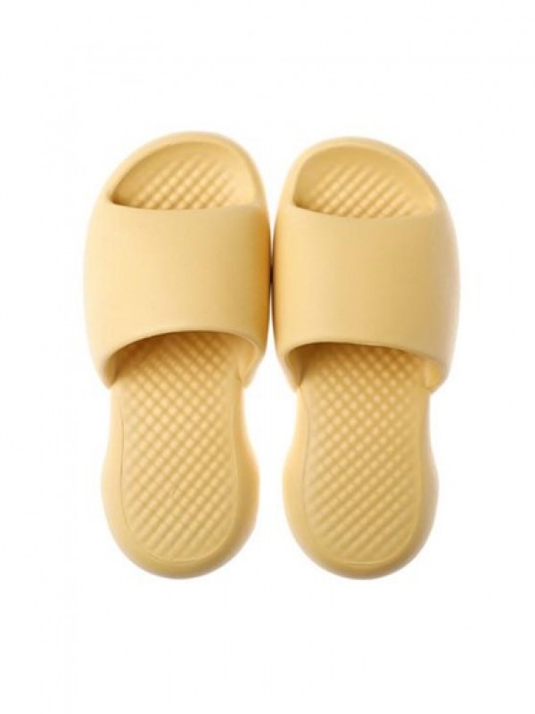 Solid Color Anti-skidding Thick Platform Bath Slippers