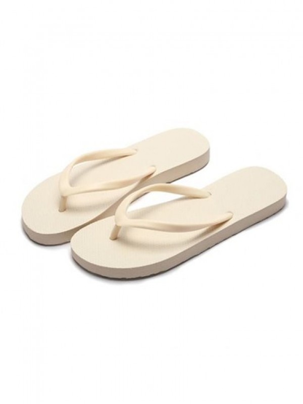 Solid Color Simple Style Beach Flip Flops