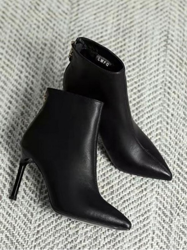 Stiletto Heel Pointed Toe Ankle Boots