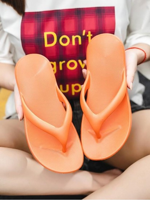 Solid Color Beach Flip Flops