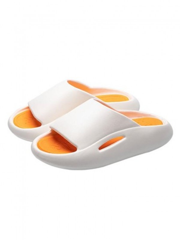 Thick Platform Indoor Anti-skid Colorblock Slippers