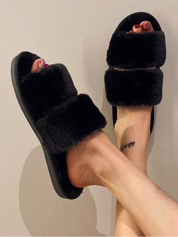 Minimalist Fuzzy Slippers